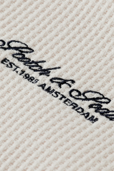 Scotch & Soda waffle half-zip sweatshirt